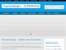 Tablet Screenshot of postmixsirup.de